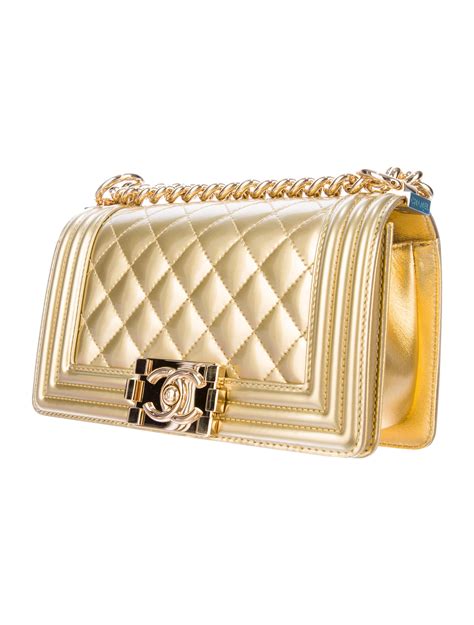 chanel metallic patent boy|Chanel belt bag.